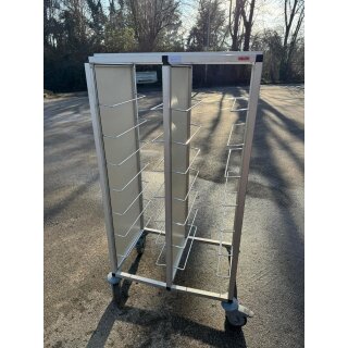 SCHOLL Tablettwagen / Abräumwagen /  Cafeteria Abräumwagen für 2 x 7  (14)Tabletts