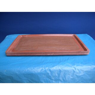 5 braune Tabletts / SB-Tabletts ca. 53 x 29 x 1,5 cm 